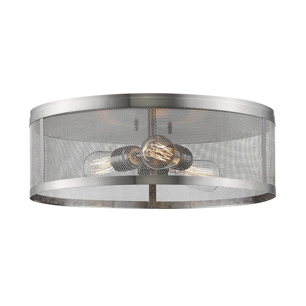 Z-Lite 3 Light Flush Mount. Picture 1