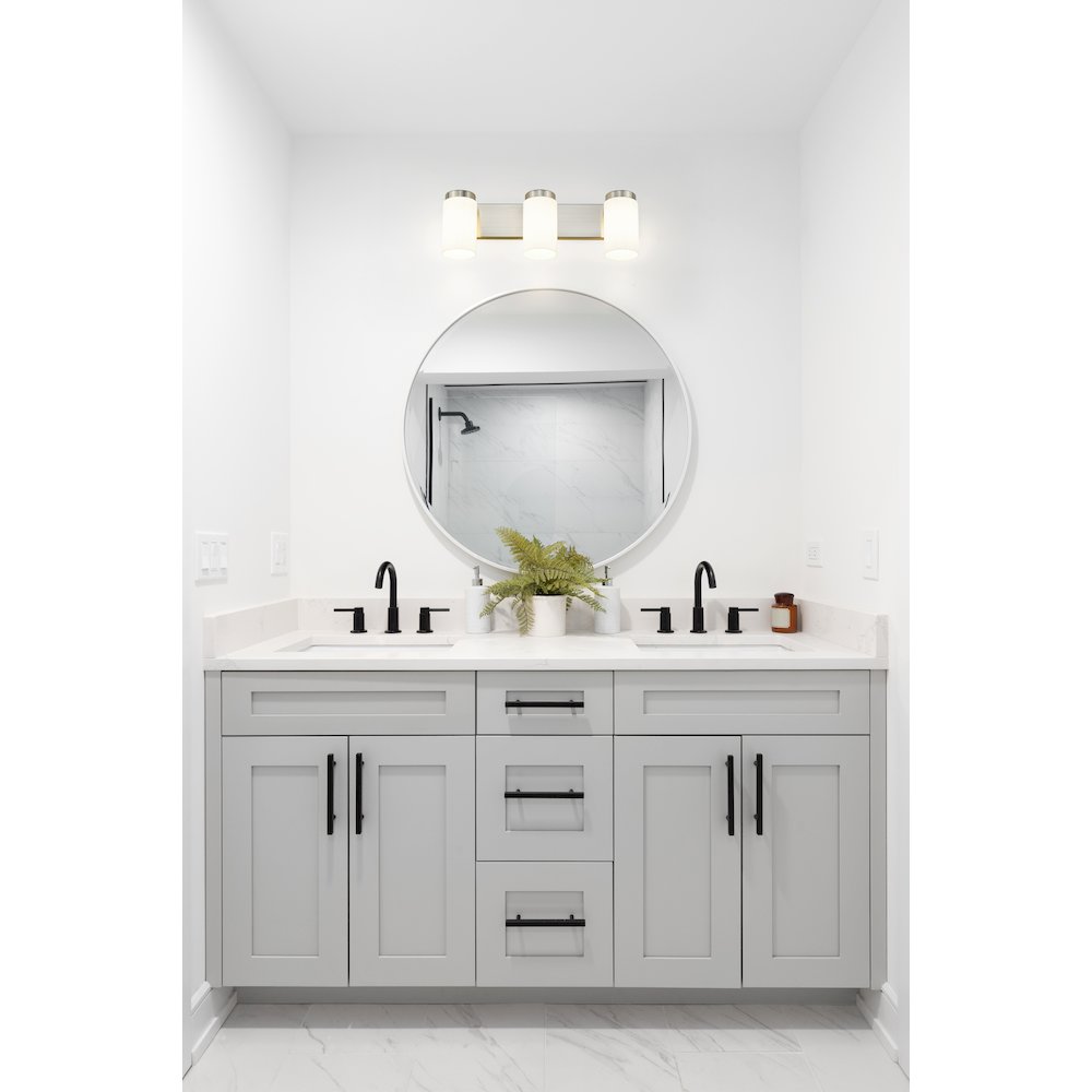 Z-Lite Burk 3 Light Vanity, Brushed Nickel. Picture 7