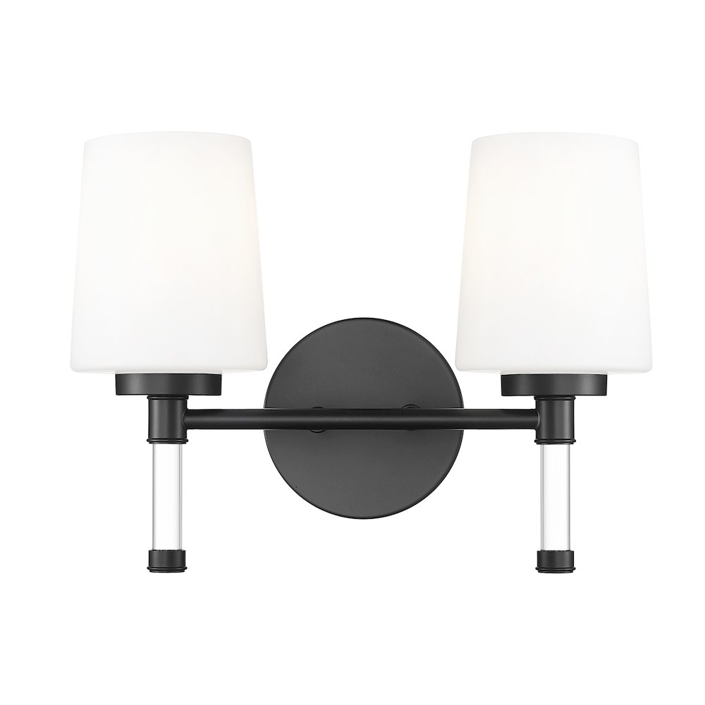 Z-Lite 2 Light Vanity, Matte Black. Picture 2