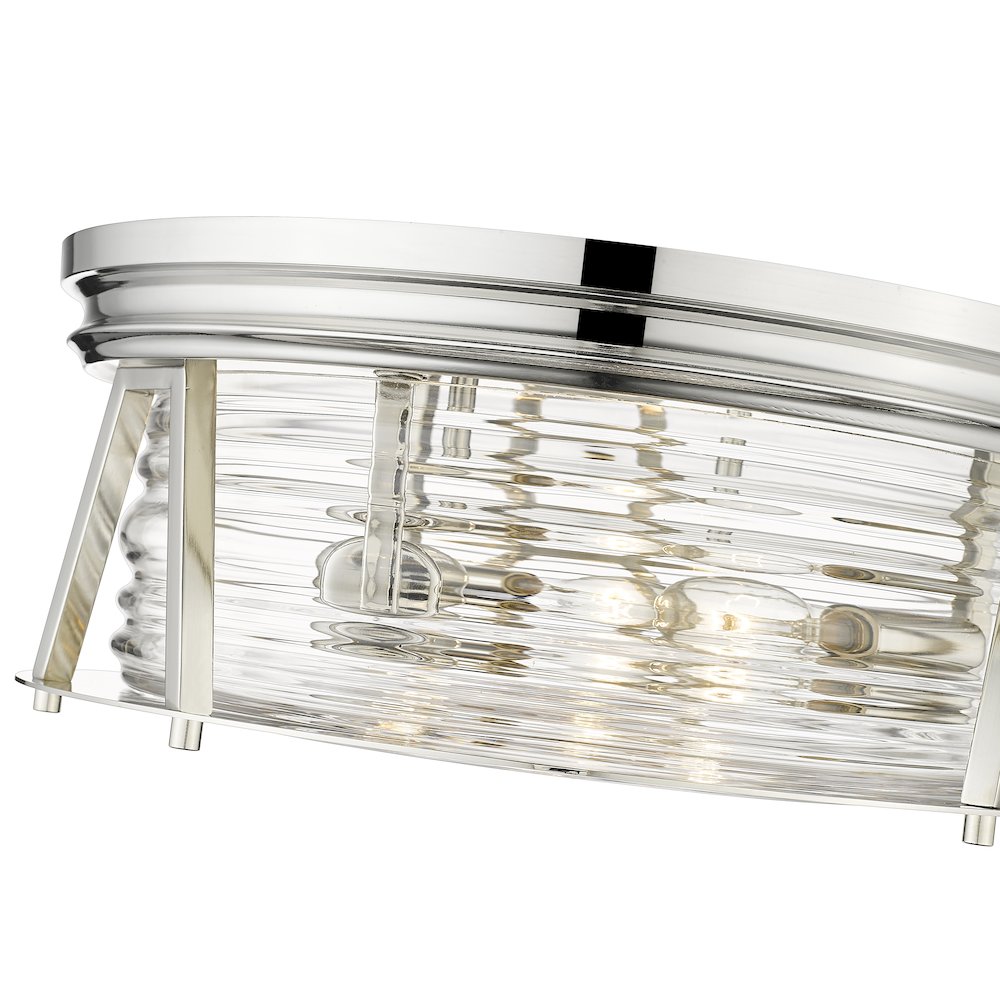 Z-Lite 3 Light Flush Mount. Picture 4