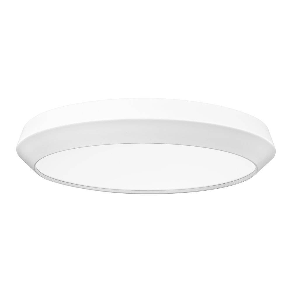 Z-Lite 1 Light Flush Mount, Matte White. Picture 7