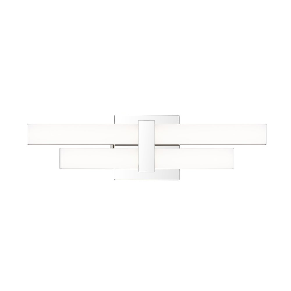 Z-Lite Zane 2 Light Vanity in Chrome  Frame Finish. Picture 3