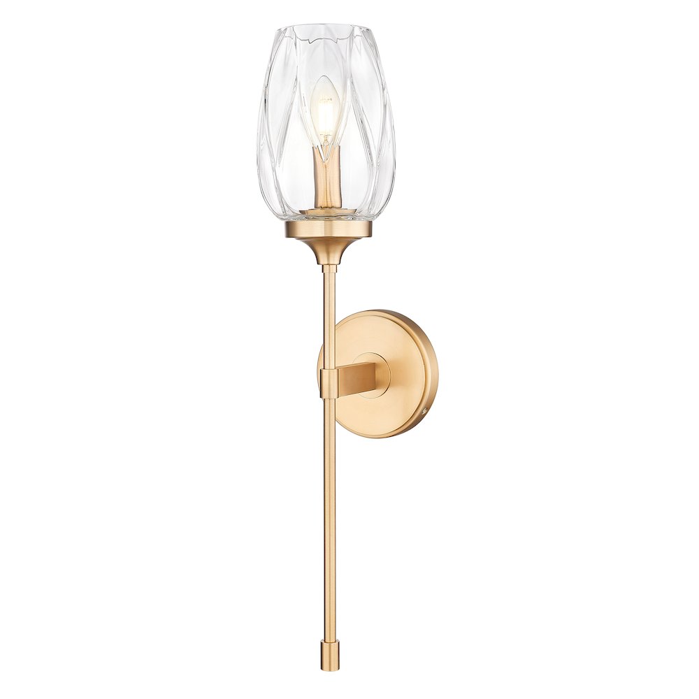 Z-Lite 1 Light Wall Sconce, Modern Gold. Picture 1