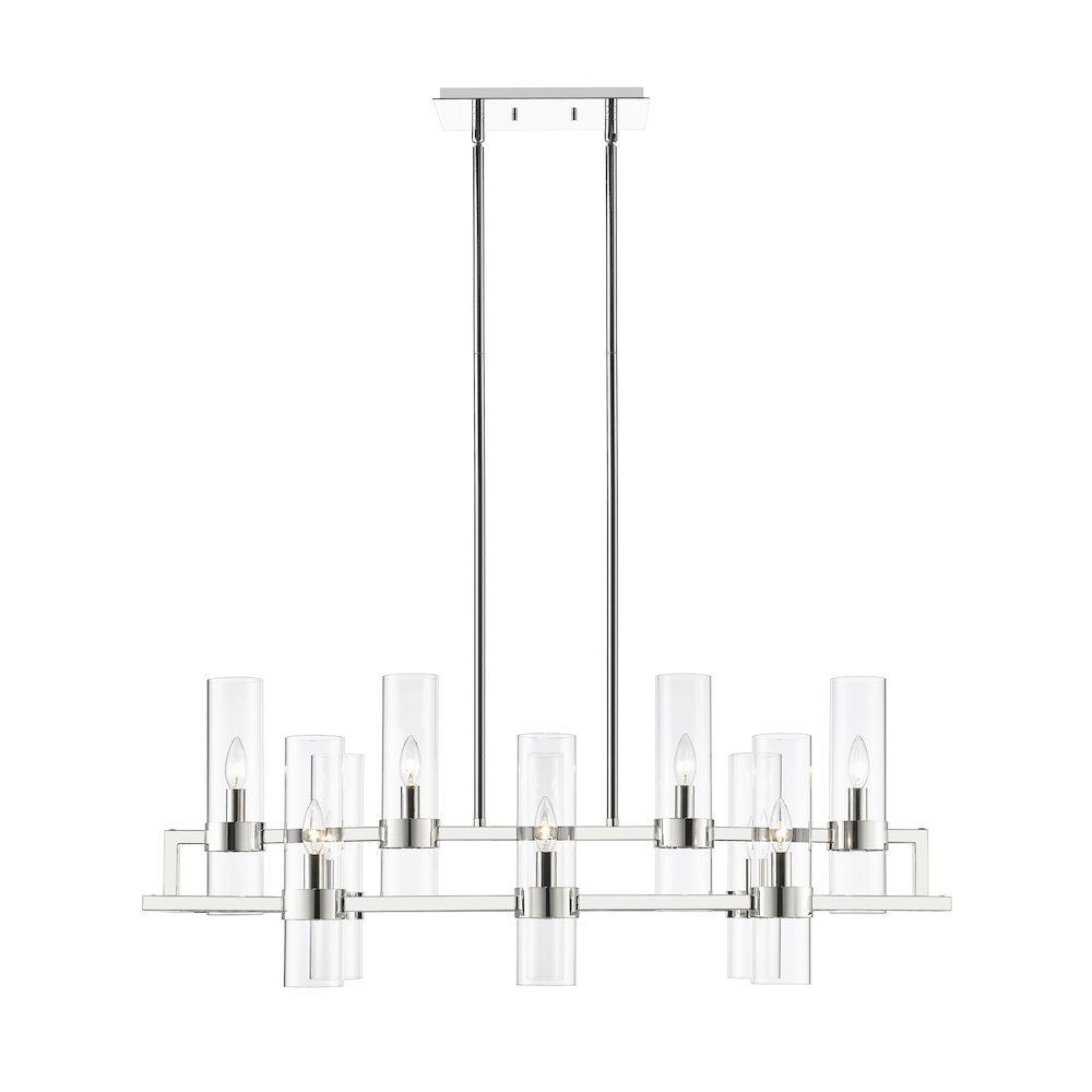 Z-Lite 10 Light Linear Chandelier. Picture 2