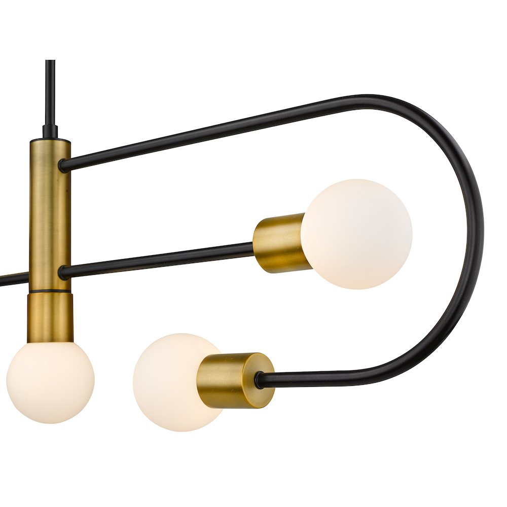 Z-Lite 5 Light Linear Chandelier. Picture 4