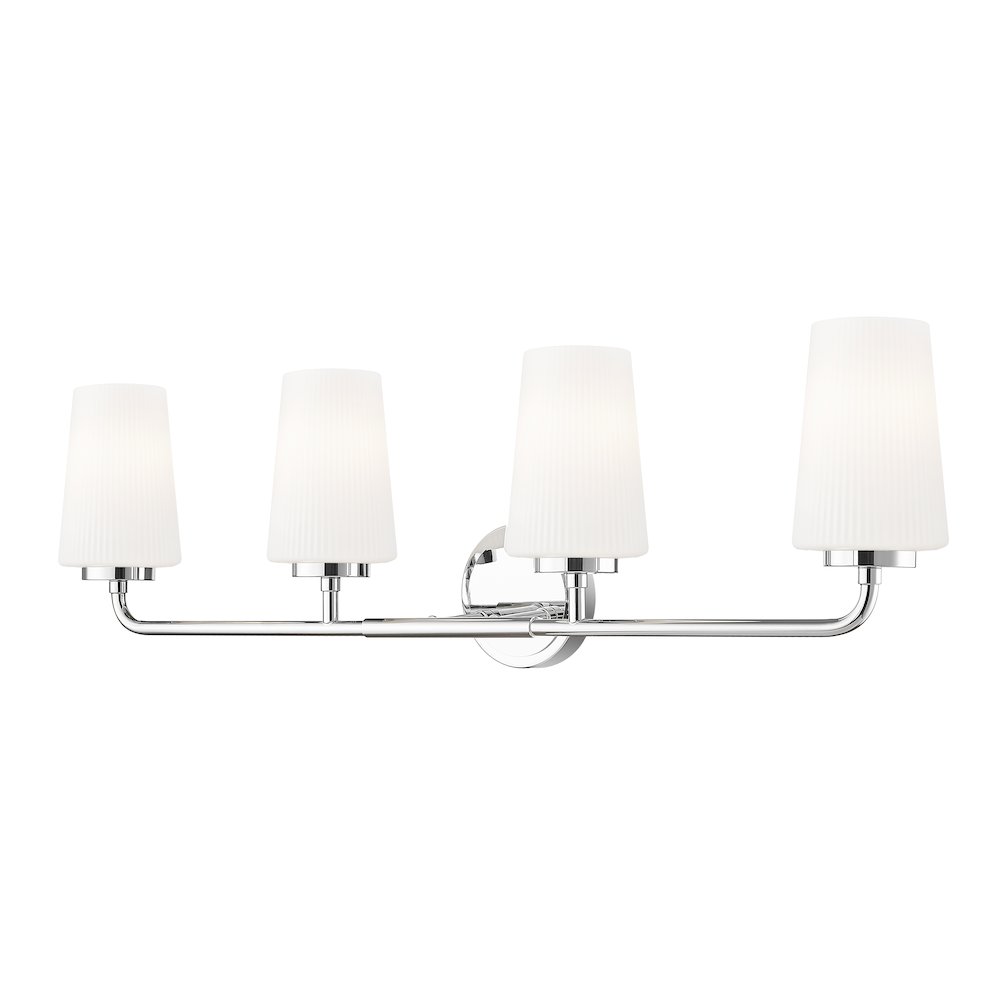 Z-Lite Montford 4 Light Vanity in Chrome color, Steel frame. Picture 1