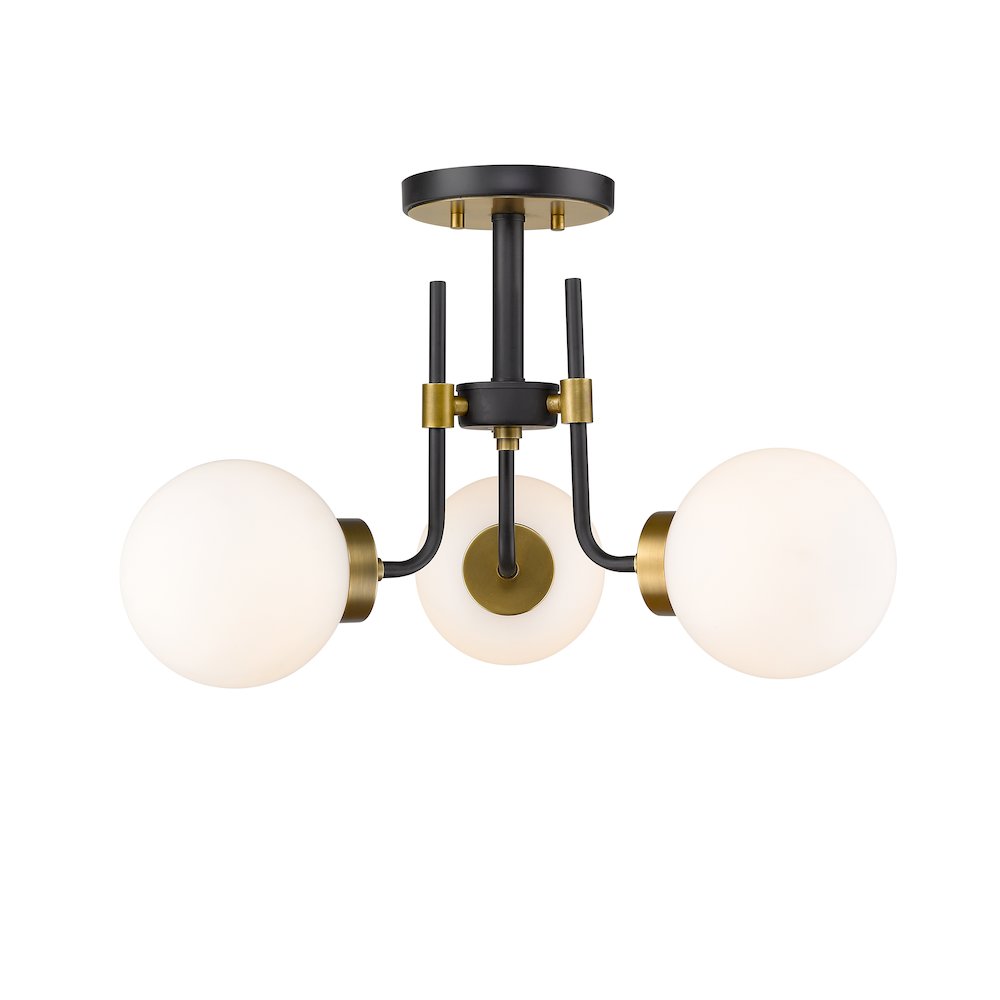 Z-Lite 3 Light Semi Flush Mount. Picture 2