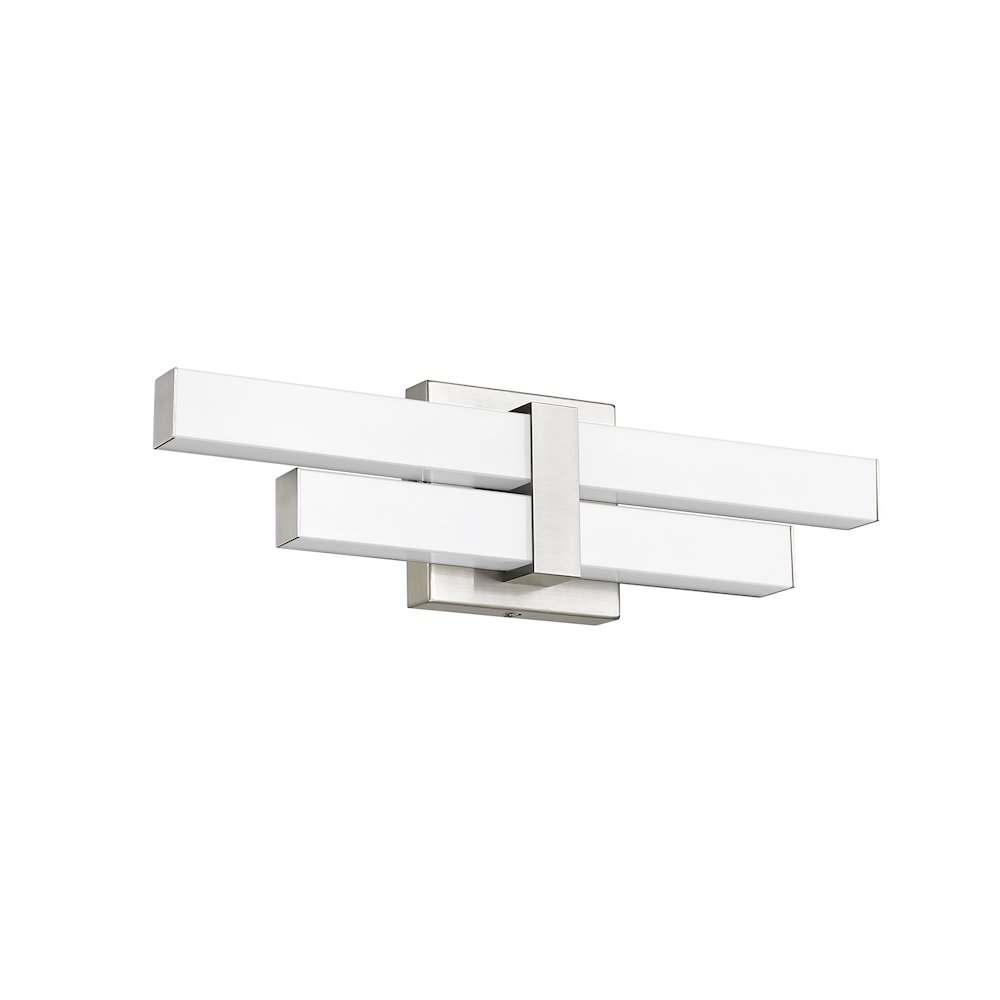 Z-Lite Zane 2 Light Vanity in Brushed Nickel Frame Finish. Picture 5