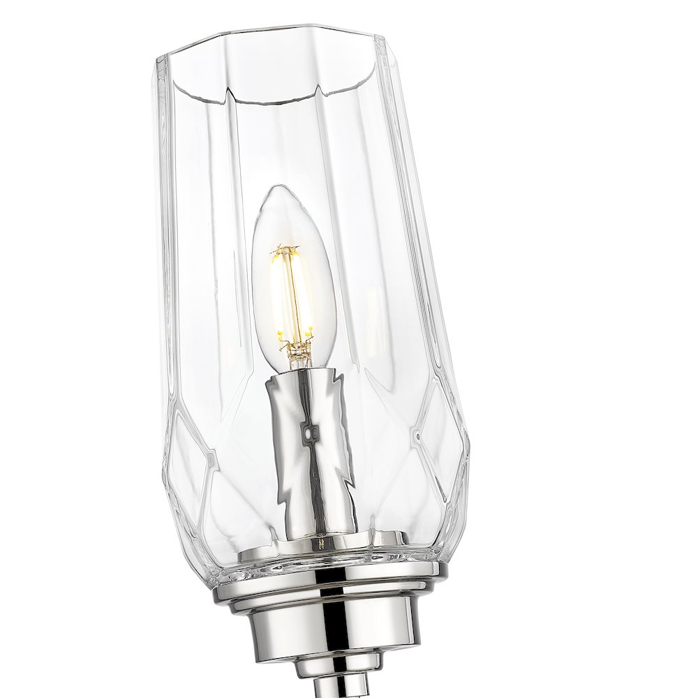 Z-Lite 1 Light Wall Sconce, Polished Nickel. Picture 4