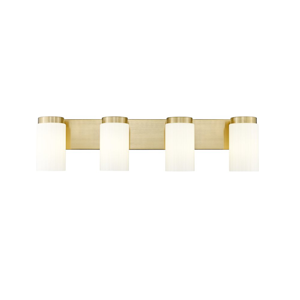 Z-Lite Burk 4 Light Vanity, Luxe Gold. Picture 3