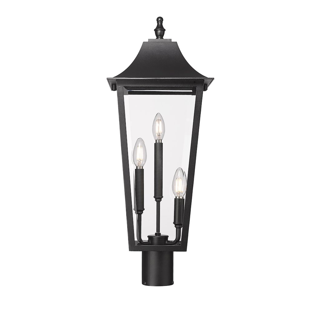 Z-Lite 3 Light Outdoor Post Mount Fixture. Picture 3