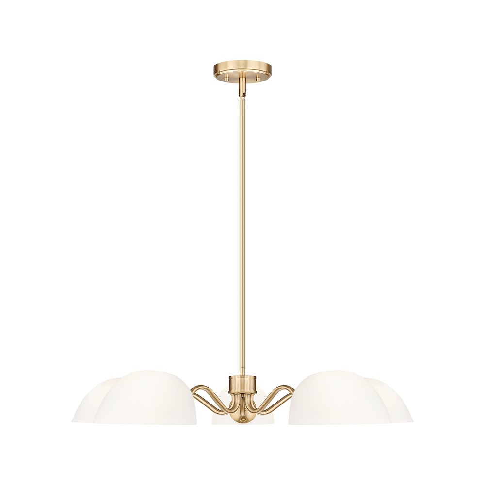 Z-Lite 5 Light Chandelier, Modern Gold. Picture 2