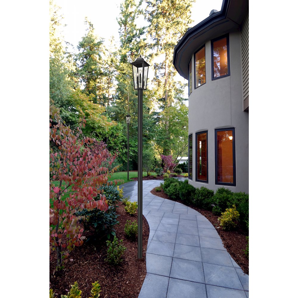 Z-Lite 3 Light Outdoor Post Mount Fixture. Picture 6