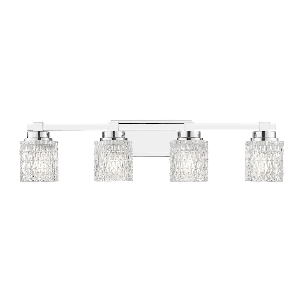 Z-Lite 4 Light Vanity, Chrome. Picture 2