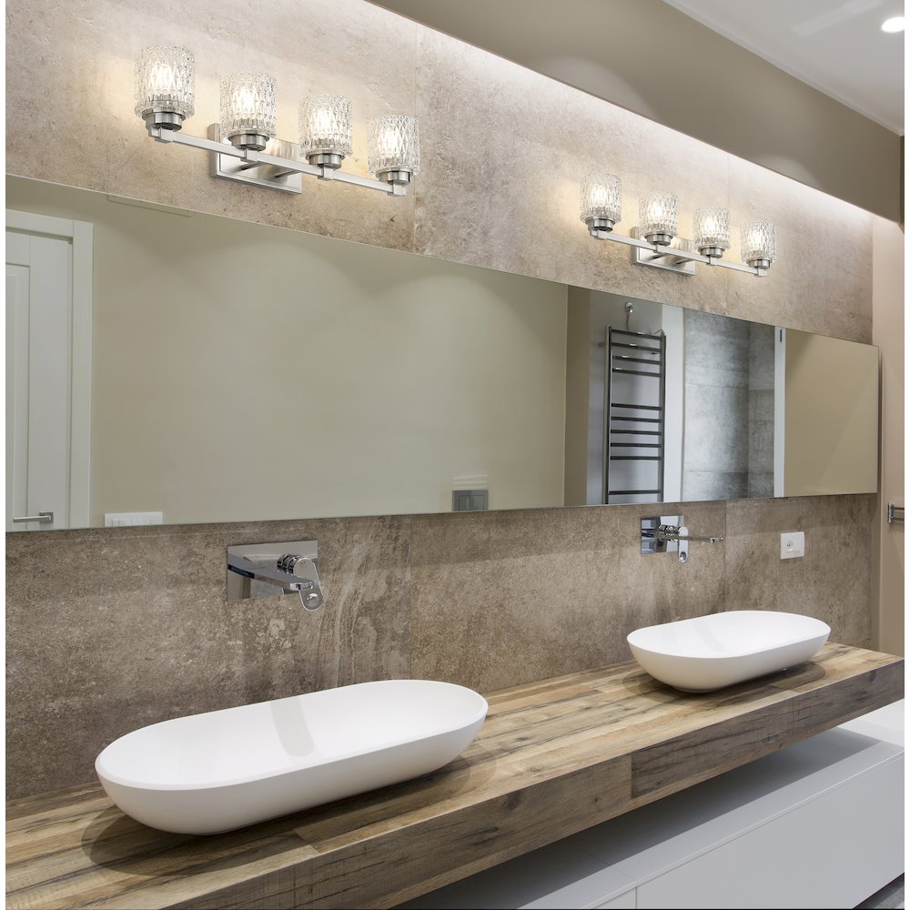 Z-Lite 4 Light Vanity, Brushed Nickel. Picture 5