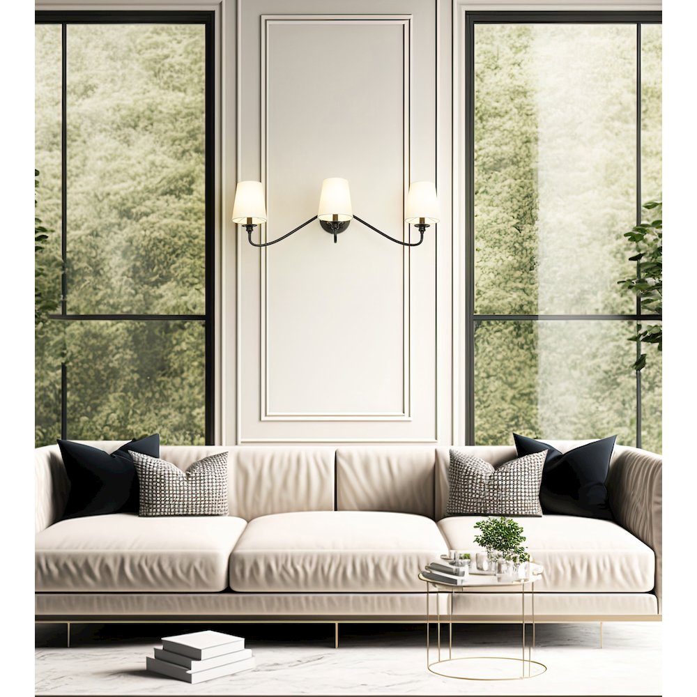 Z-Lite 3 Light Wall Sconce. Picture 6