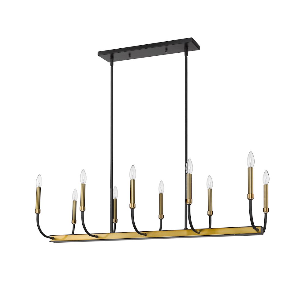 Z-Lite 10 Light Linear Chandelier. Picture 5