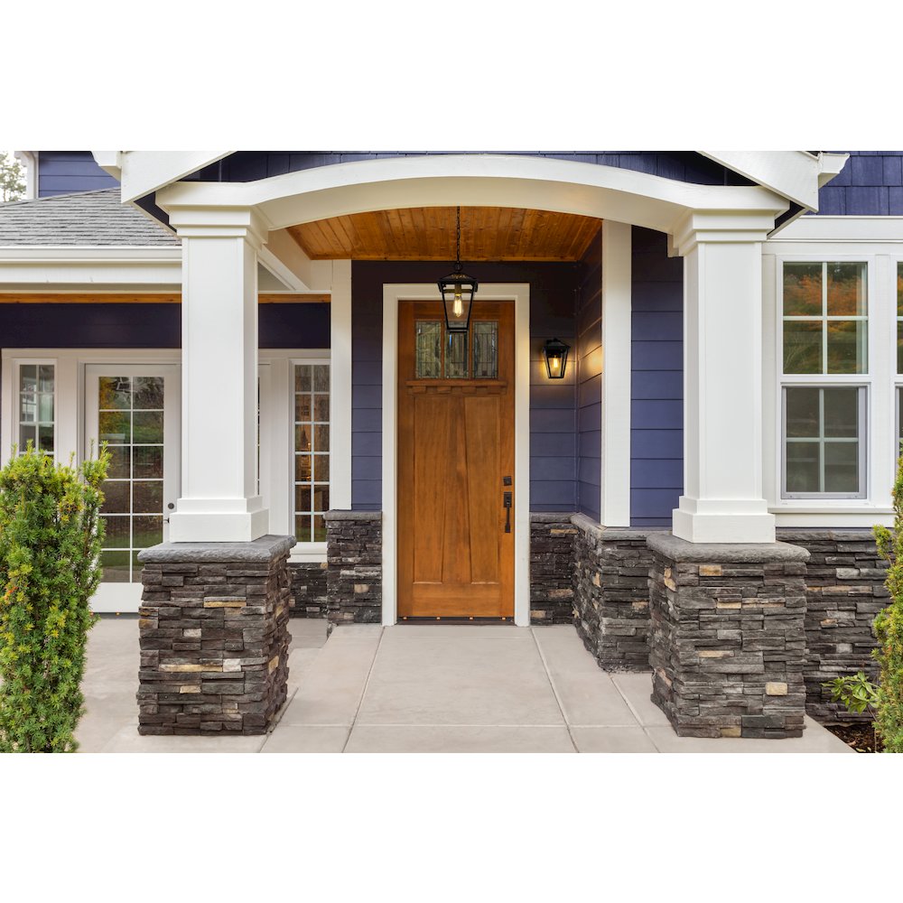 Z-Lite Talbot 1 Light Outdoor Chain Mount Ceiling Fixture, Black. Picture 7