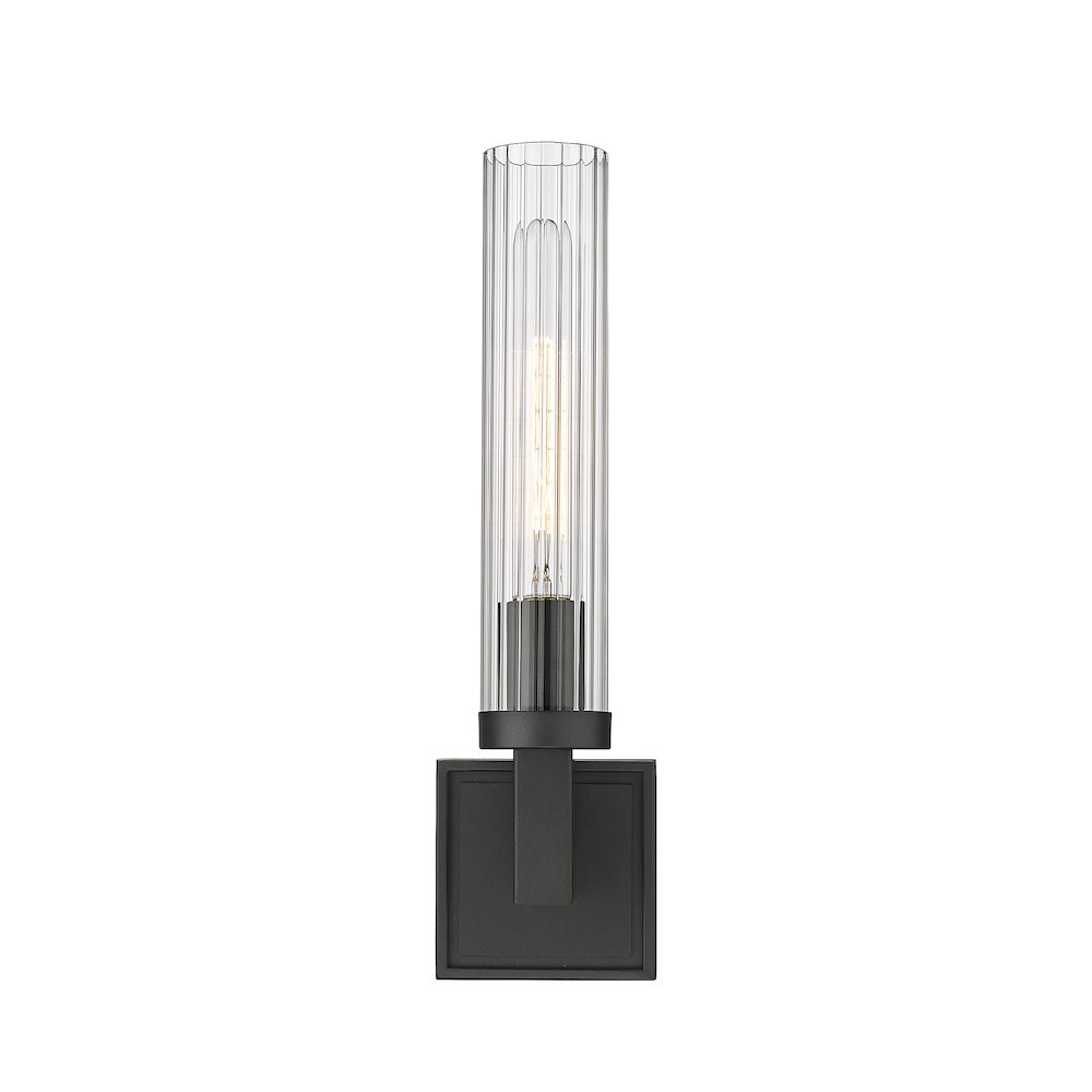 Z-Lite Beau 1 Light Wall Sconce in Bronze  Frame Finish. Picture 2