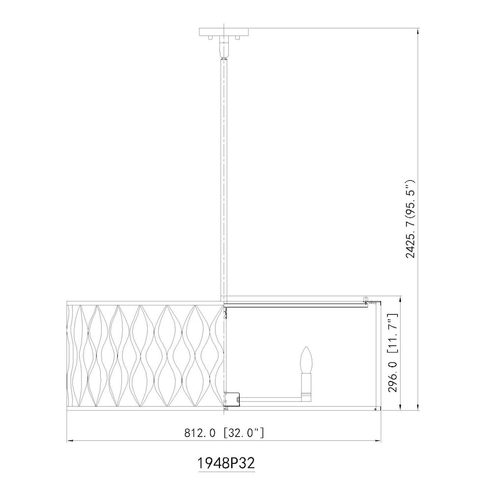 Z-Lite 10 Light Pendant. Picture 8