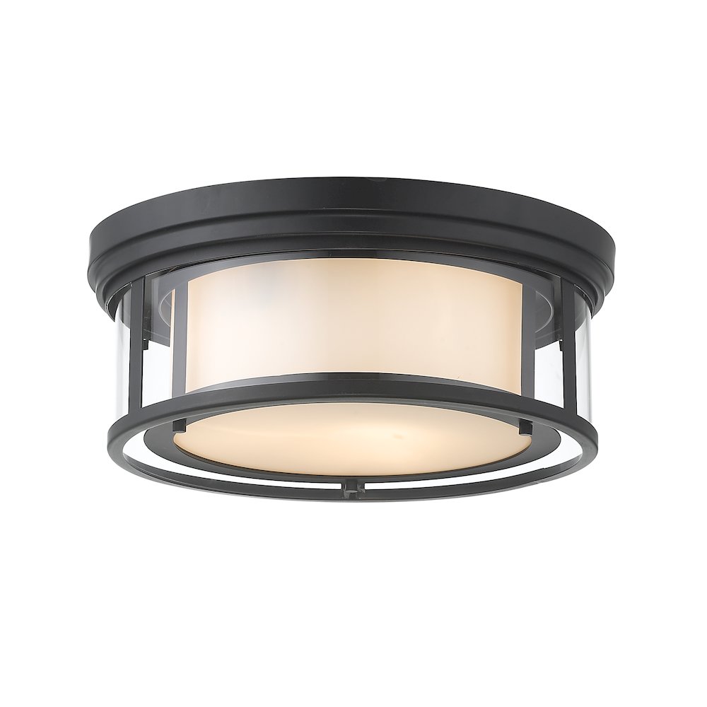 Z-Lite 3 Light Flush Mount. Picture 1