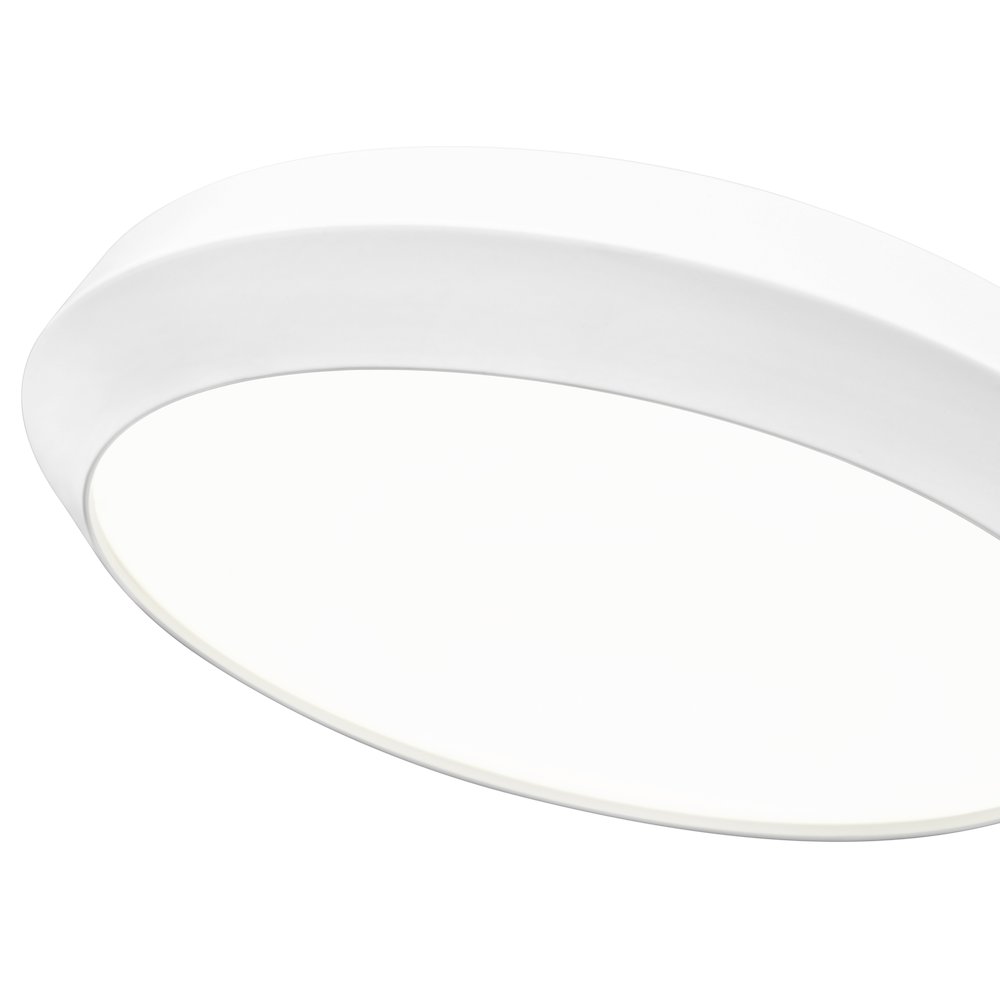 Z-Lite 1 Light Flush Mount, Matte White. Picture 4