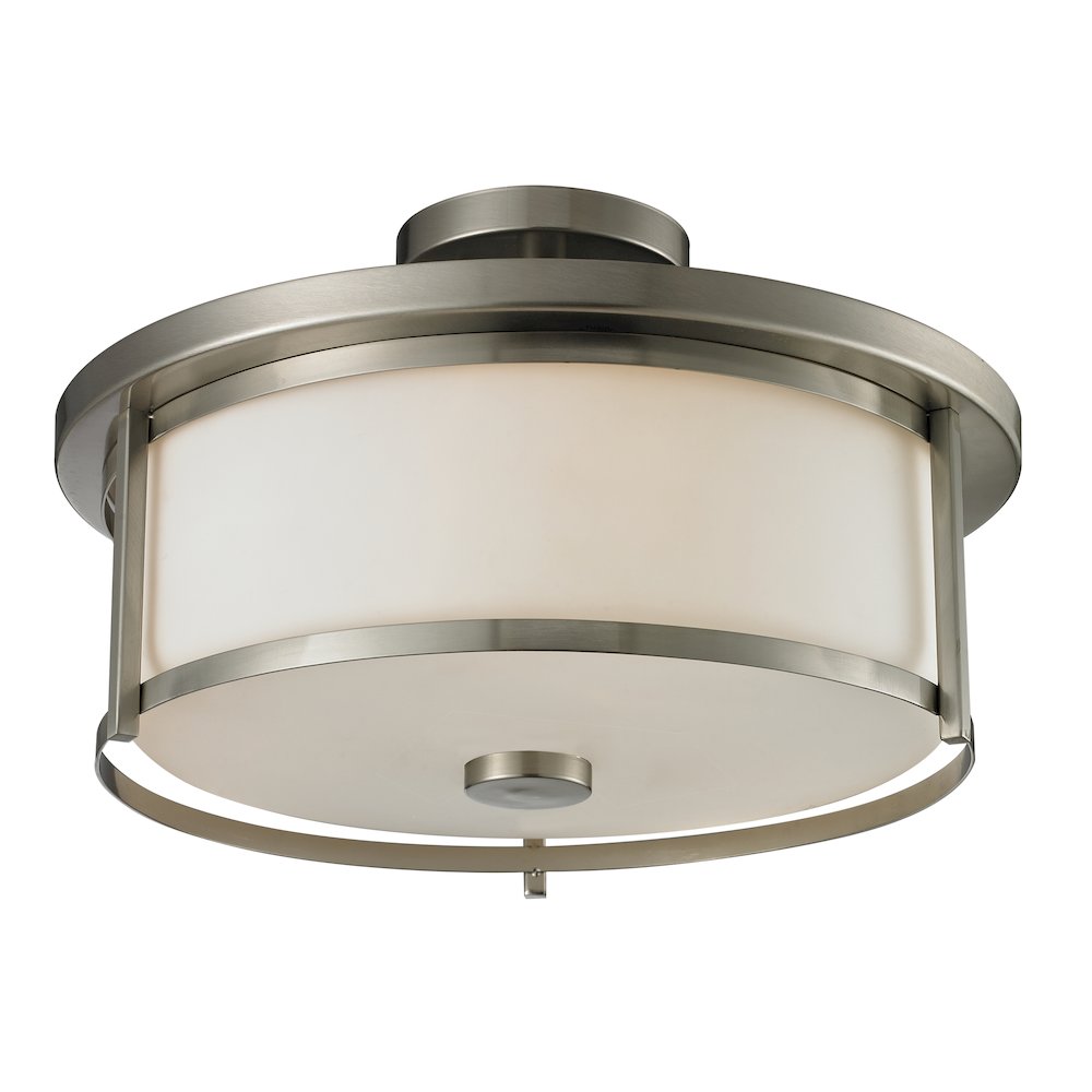 Z-Lite 3 Light Semi Flush Mount. Picture 1