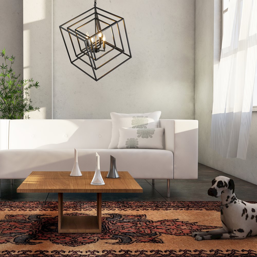 Z-Lite 4 Light Chandelier. Picture 7