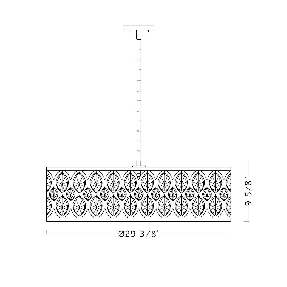 Z-Lite 8 Light Chandelier. Picture 8