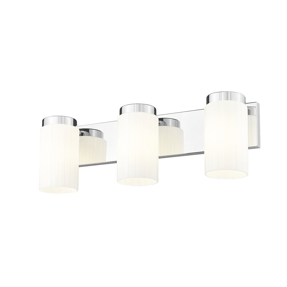 Z-Lite Burk 3 Light Vanity, Chrome. Picture 2