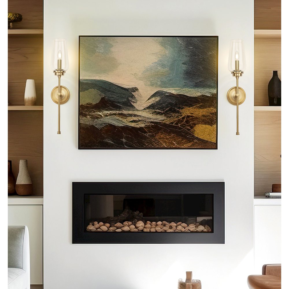 Z-Lite 1 Light Wall Sconce, Modern Gold. Picture 5