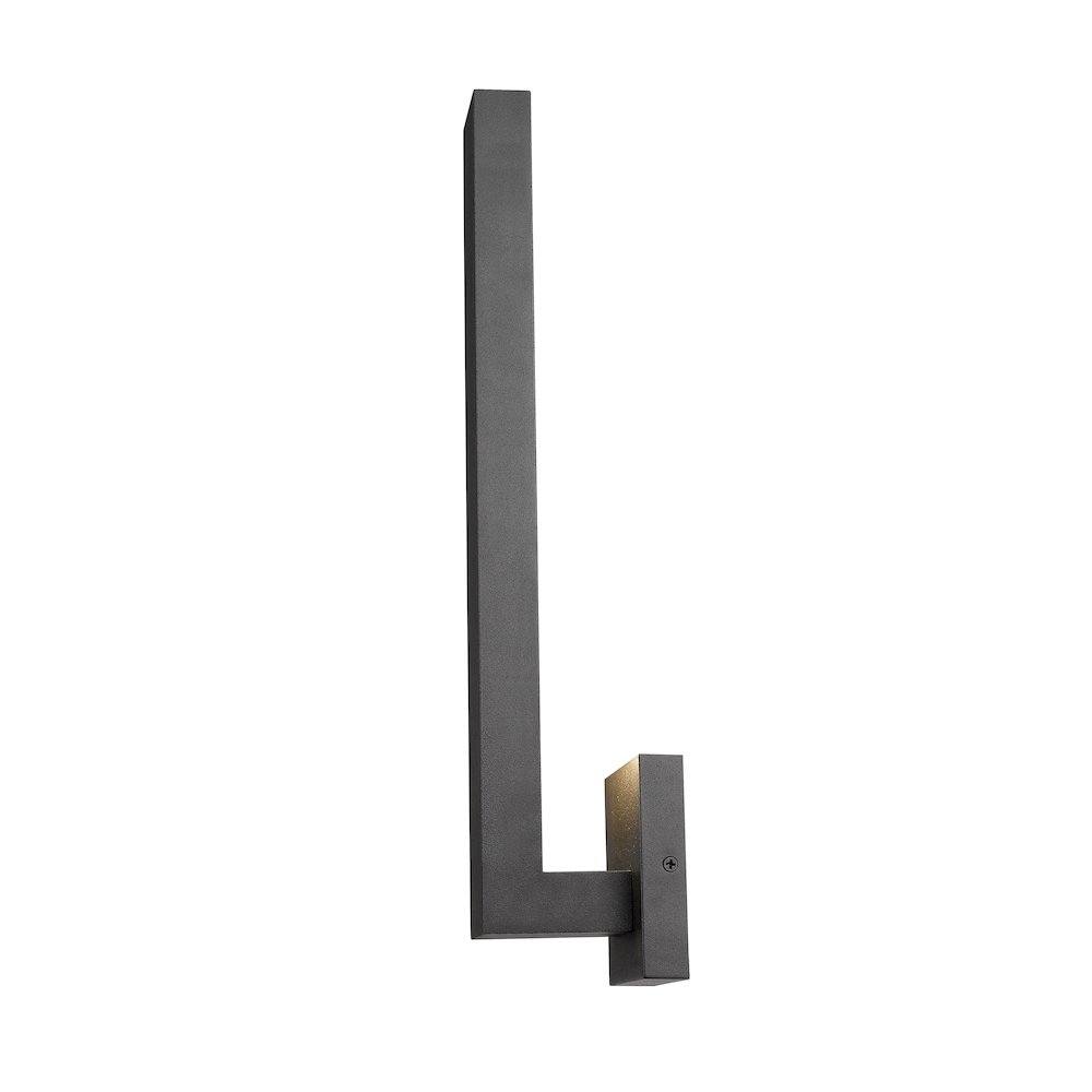 Z-Lite Edge 2 Light Outdoor Wall Light in Black Frame Finish. Picture 4