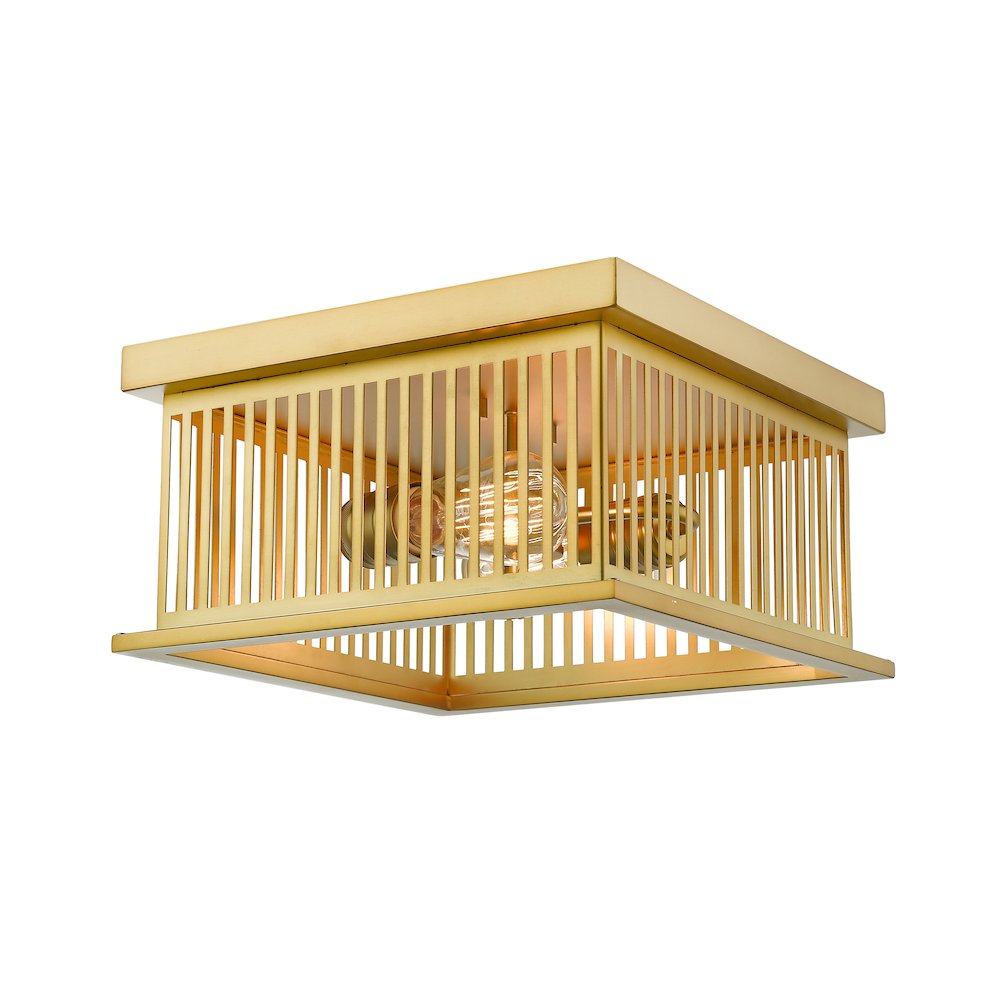 Z-Lite 2 Light Flush Mount. Picture 1