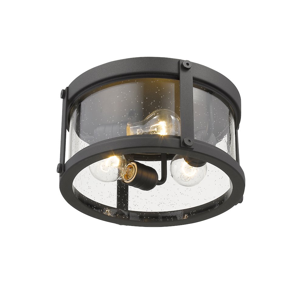 Z-Lite 3 Light Outdoor Flush Mount. Picture 4