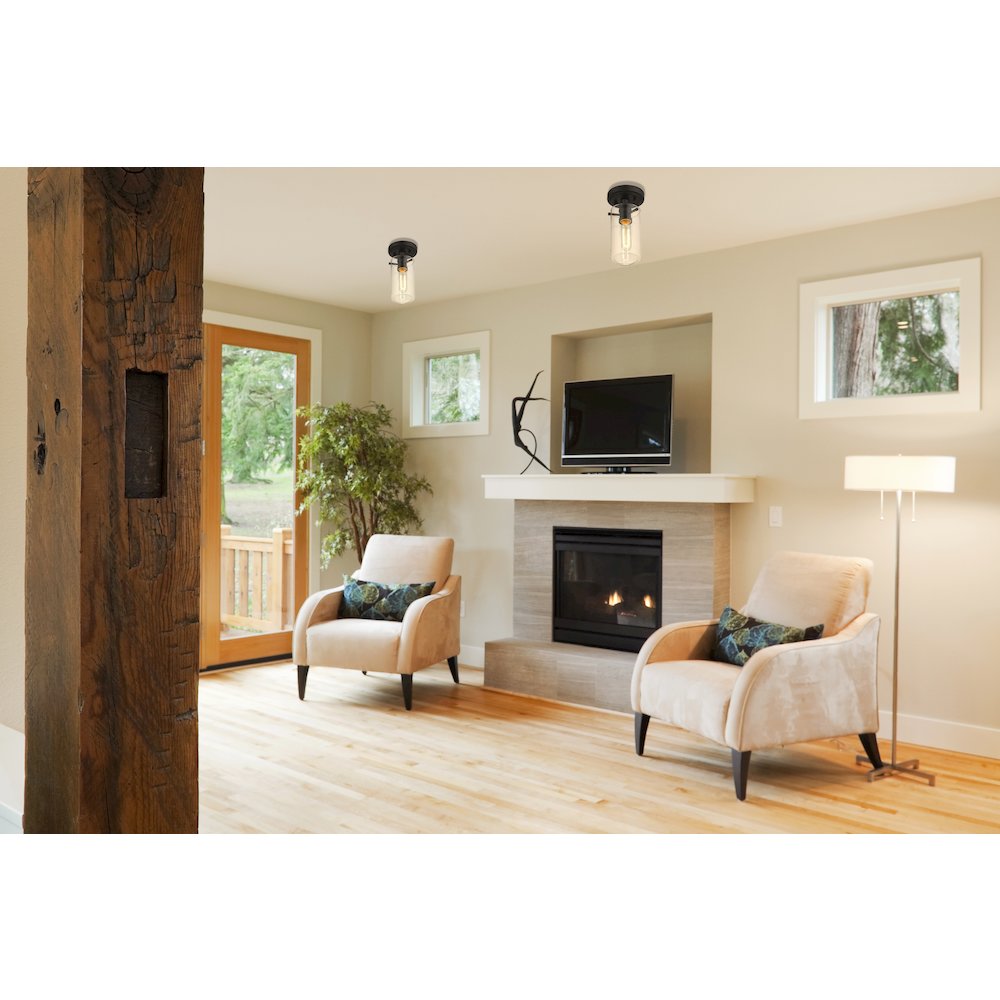 Z-Lite 1 Light Flush Mount. Picture 6
