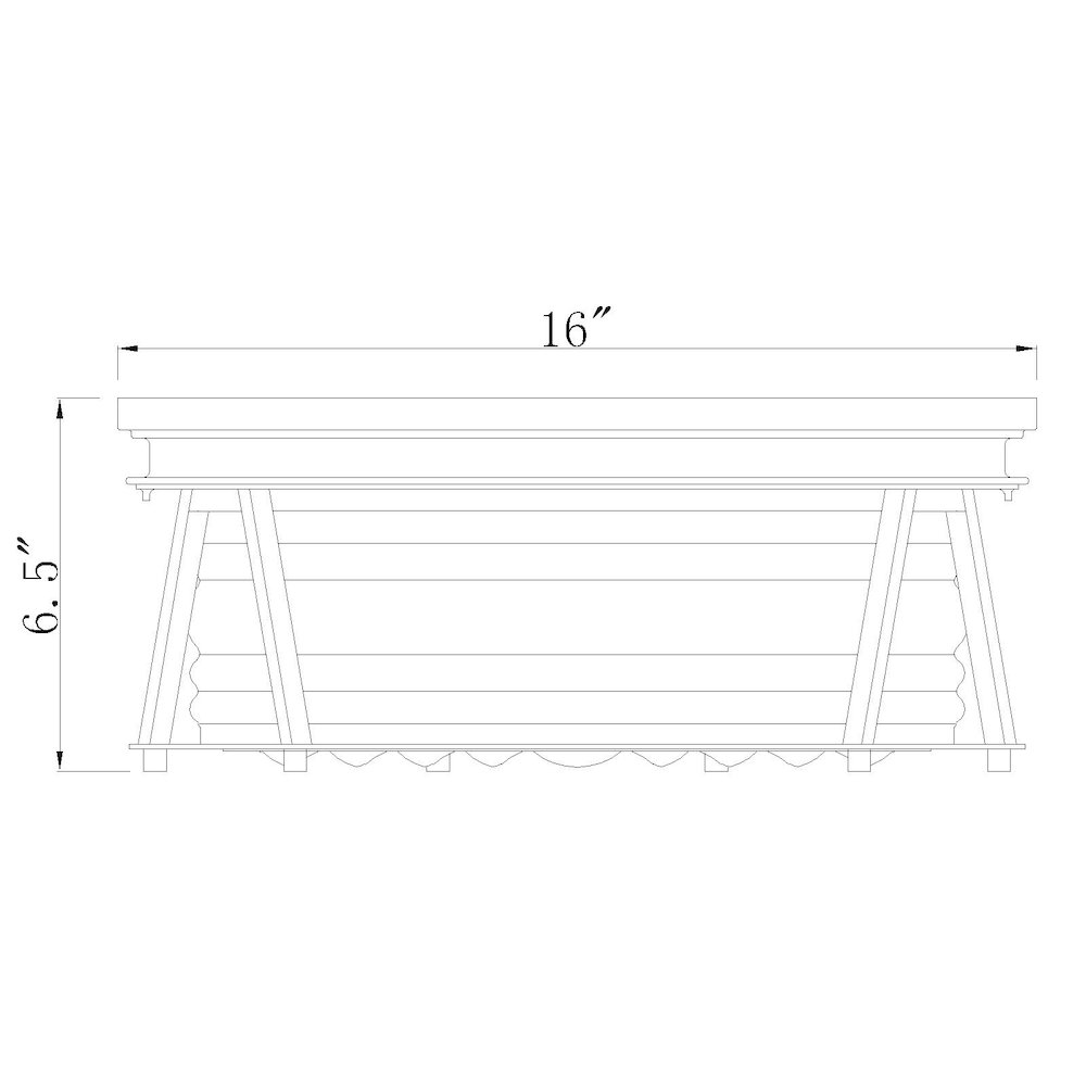 Z-Lite 3 Light Flush Mount. Picture 8