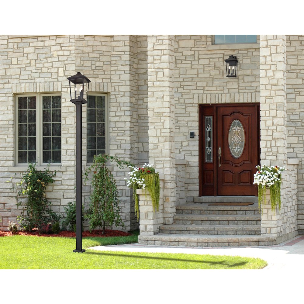Z-Lite 3 Light Outdoor Post Mounted Fixture. Picture 2