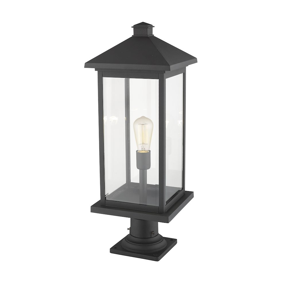 Z-Lite 1 Light Outdoor Pier Mounted Fixture. Picture 2