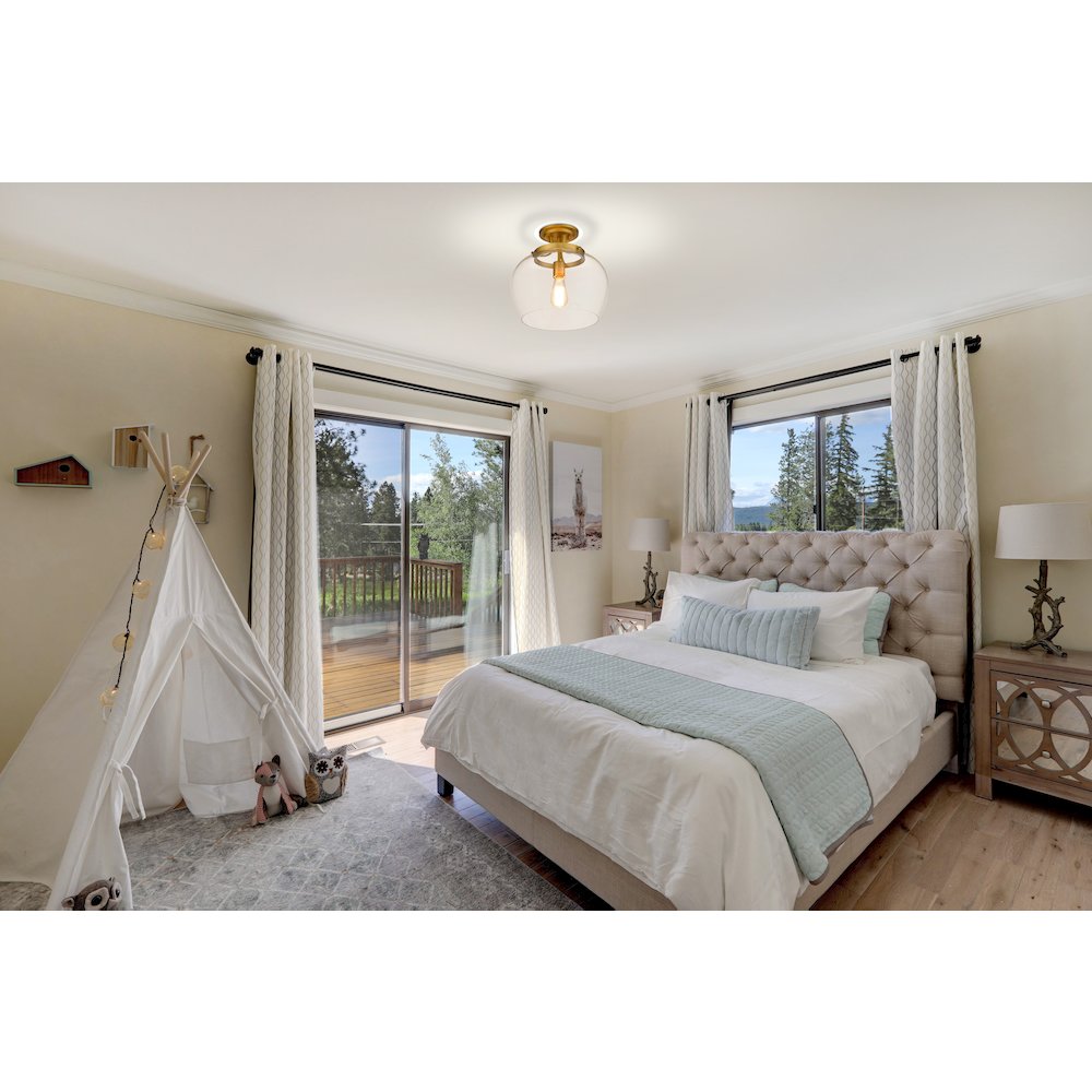 Z-Lite 1 Light Semi Flush Mount. Picture 7