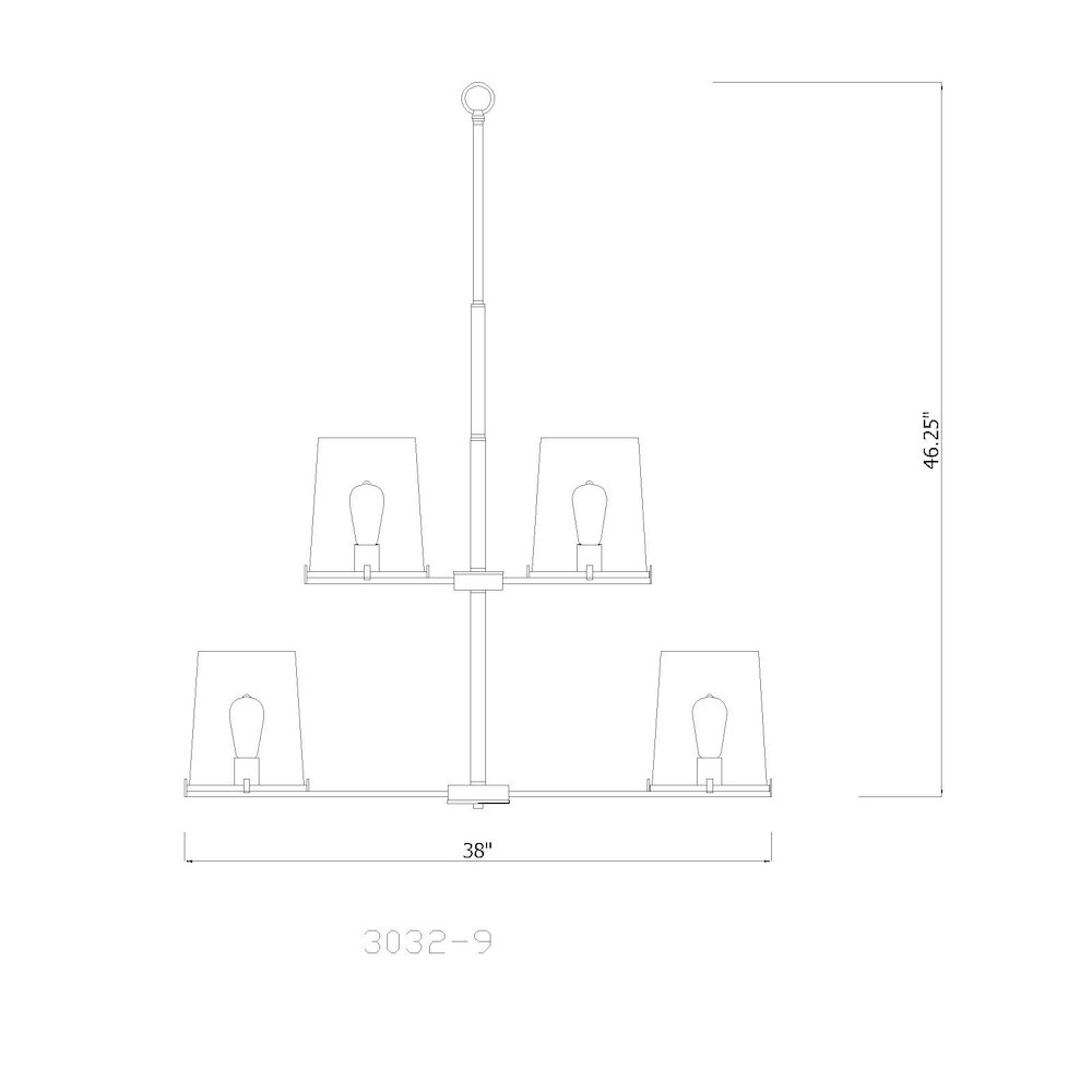 Z-Lite 9 Light Chandelier. Picture 8