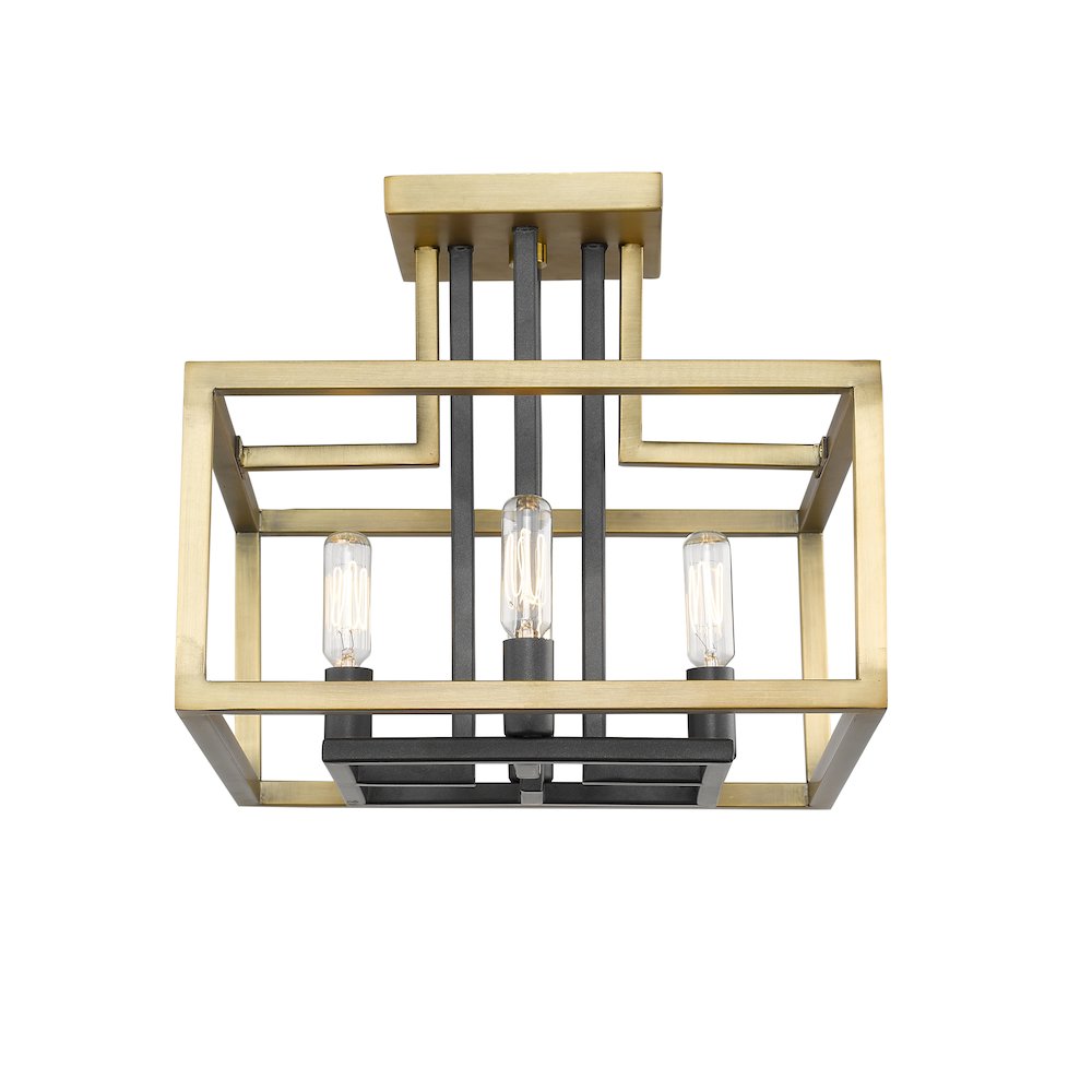 Z-Lite 4 Light Semi Flush Mount. Picture 4