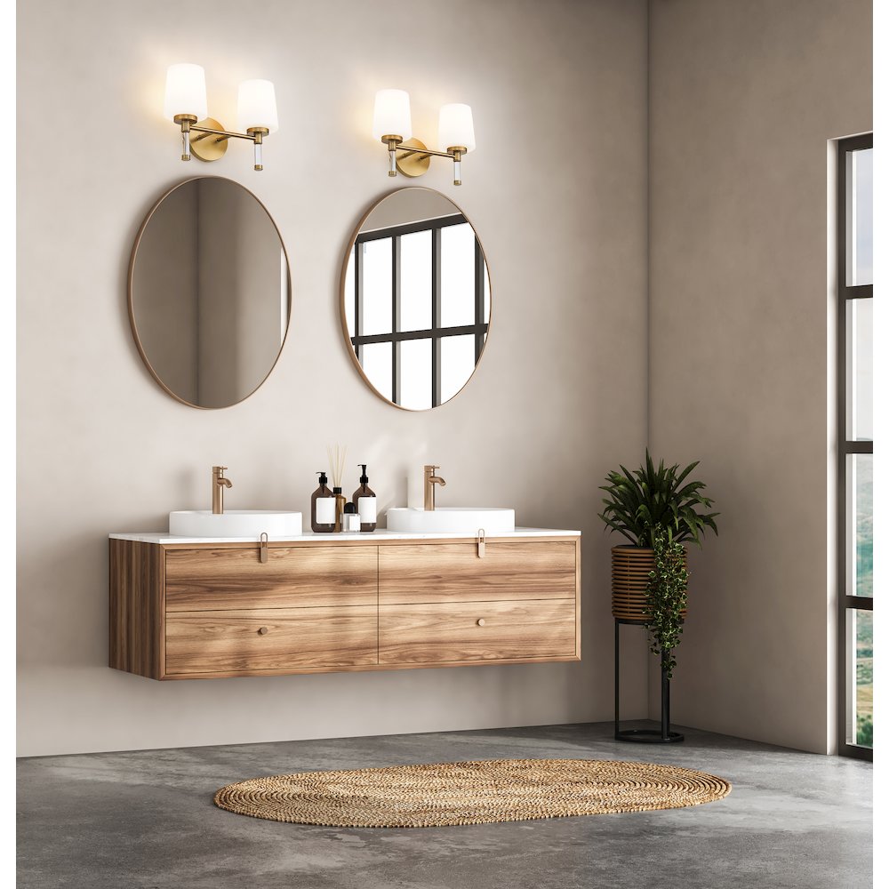Z-Lite 2 Light Vanity, Modern Gold. Picture 5