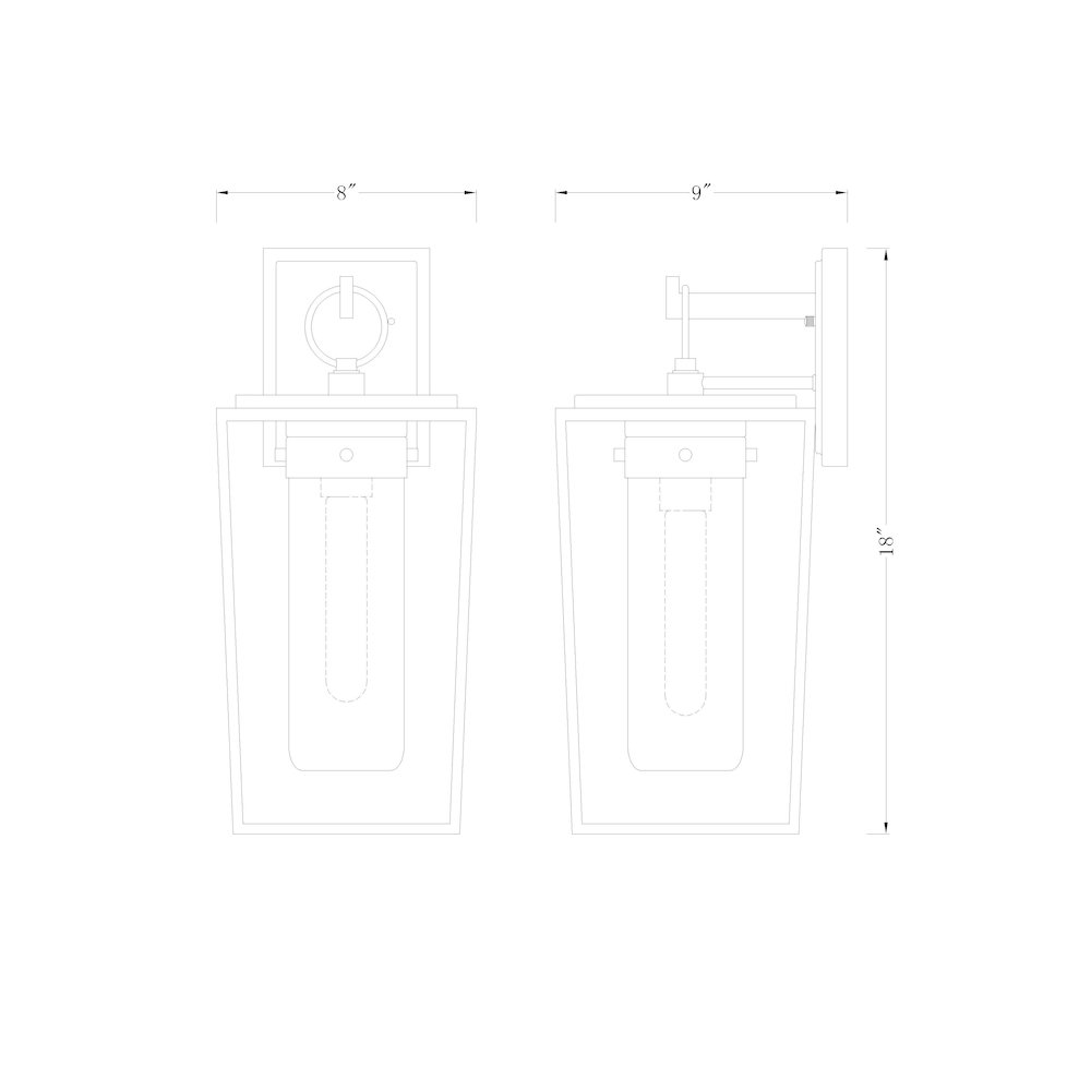 Z-Lite 1 Light Outdoor Wall Light. Picture 8