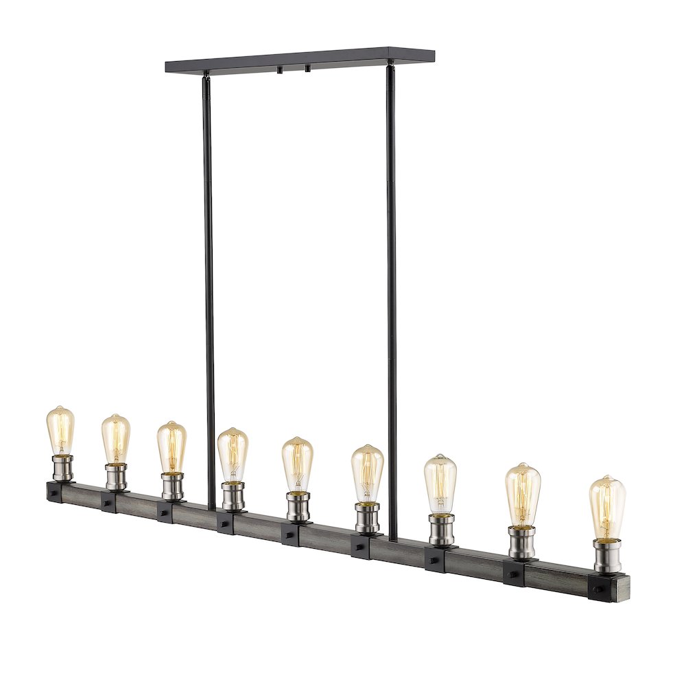 Z-Lite 9 Light Linear Chandelier. Picture 4
