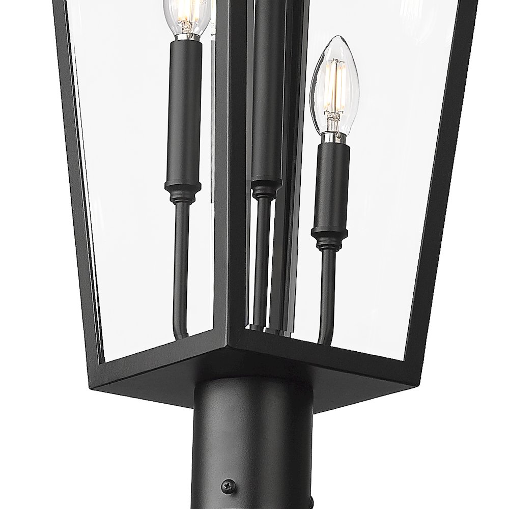 Z-Lite 3 Light Outdoor Post Mount Fixture. Picture 4
