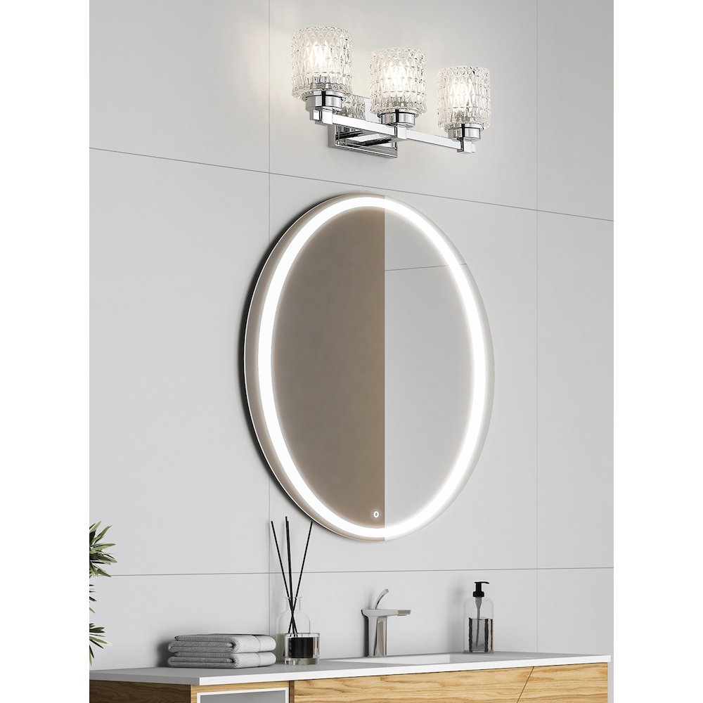Z-Lite 3 Light Vanity, Chrome. Picture 5