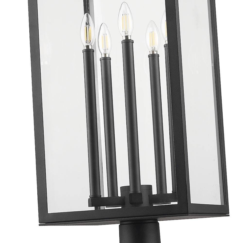 Z-Lite 5 Light Outdoor Post Mounted Fixture. Picture 4