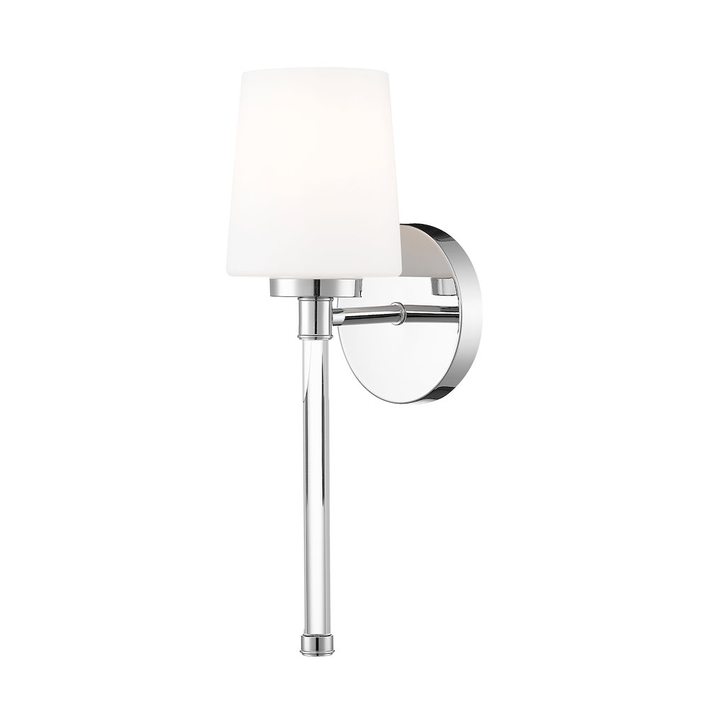 Z-Lite 1 Light Wall Sconce, Chrome. Picture 1