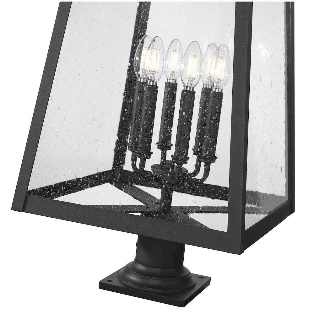 Z-Lite 6 Light Outdoor Pier Mounted Fixture. Picture 4