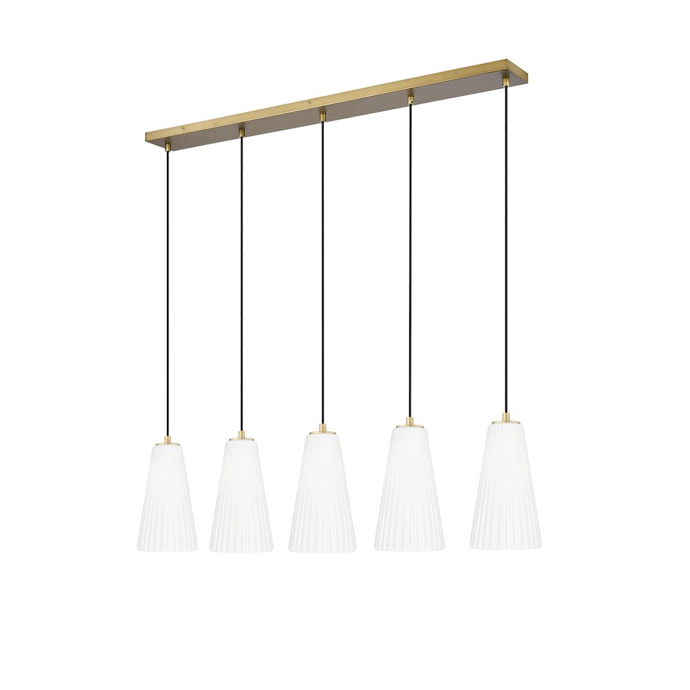 Z-Lite 5 Light Linear Chandelier. Picture 5